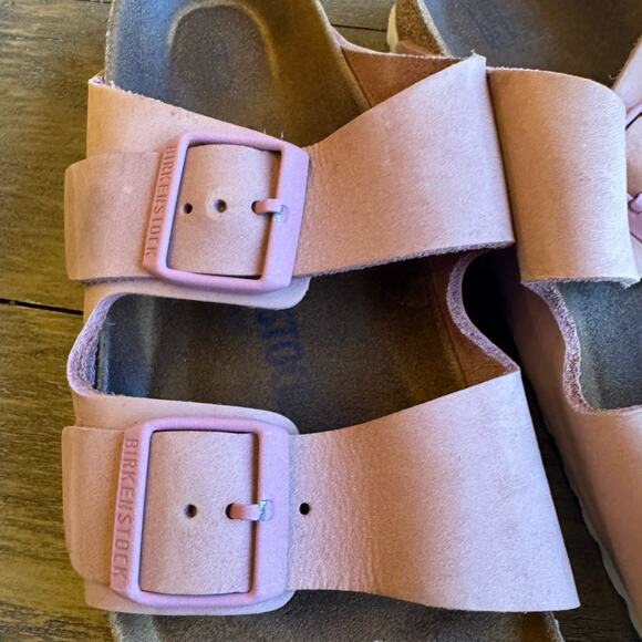 Birkenstock Arizona Soft Footbed Pink Clay US 8-8.5 EU 39 Suede Upper Narrow - Picture 7 of 11
